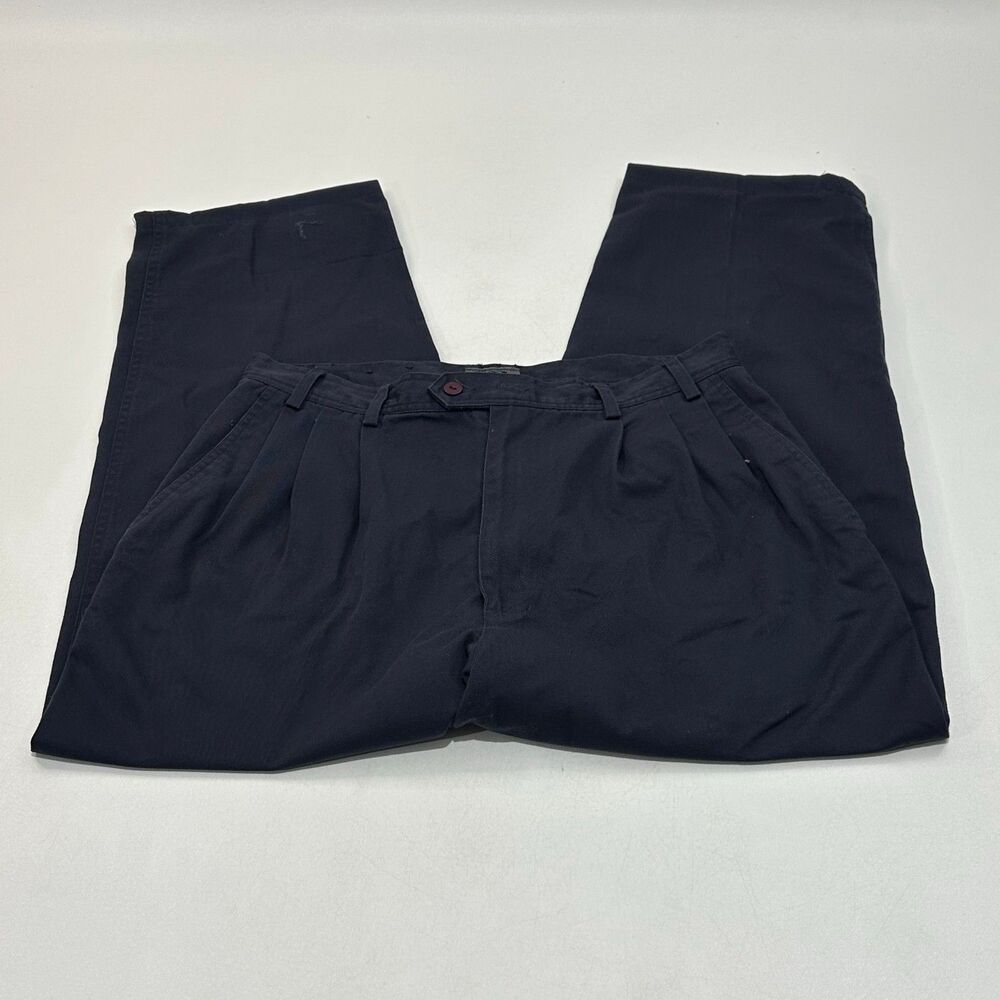 Bugle Boy Men's Pants Navy Blue Relaxed Fit Size 34/34